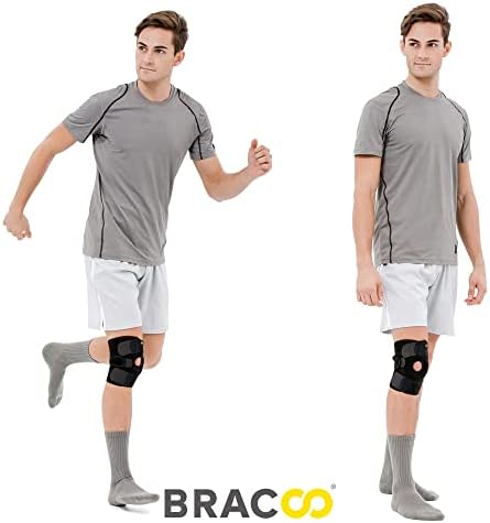 Adjustable Knee Support Brace with Patella Stabilizer – Compression Sleeve for Arthritis, Meniscus Tear, Injury Recovery & Sports (Fits 12.5"–18")