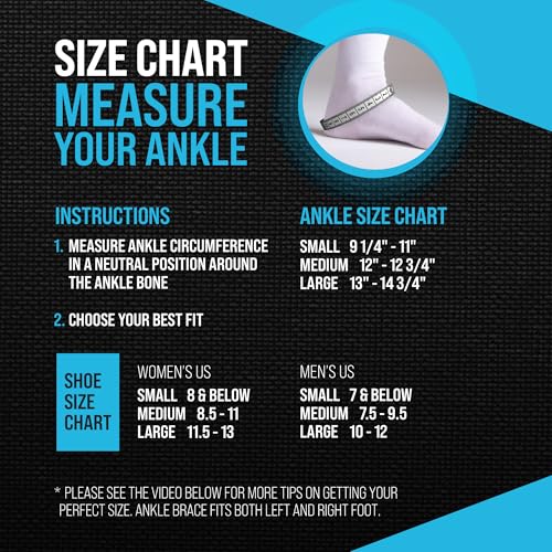 Adjustable Lace-Up Ankle Brace with Side Stabilizers – Support for Sprains, Achilles Tendonitis, Plantar Fasciitis, and Sports Recovery (Unisex)