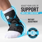 Adjustable Lace-Up Ankle Brace with Side Stabilizers – Support for Sprains, Achilles Tendonitis, Plantar Fasciitis, and Sports Recovery (Unisex)