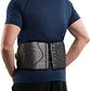 Adjustable Low-Profile Back Brace with BOA-Style Fit System – Removable Rigid Panels for Lumbar Support, Strains & Low Back Pain Relief
