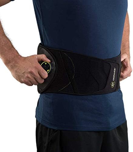 Adjustable Low-Profile Back Brace with BOA-Style Fit System – Removable Rigid Panels for Lumbar Support, Strains & Low Back Pain Relief