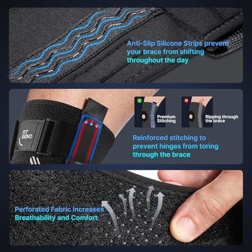 Hinged Knee Brace with Side Stabilizers and Patella Gel Pad – Adjustable Support for Meniscus Tear, ACL, MCL, PCL & Arthritis Pain Relief (Men & Women)