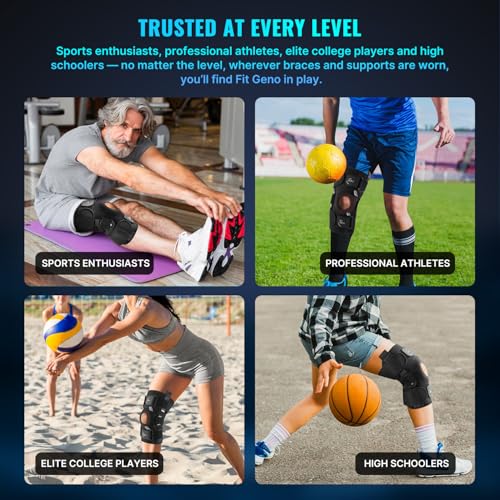 Hinged Knee Brace with Side Stabilizers and Patella Gel Pad – Adjustable Support for Meniscus Tear, ACL, MCL, PCL & Arthritis Pain Relief (Men & Women)