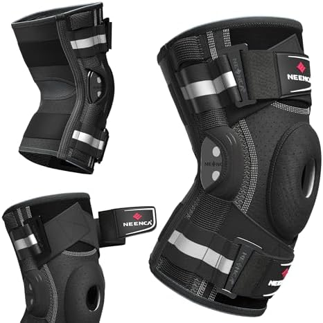 Professional Hinged Knee Brace with X-Strap Support System – Adjustable Medical Knee Support for Pain Relief, Arthritis, Meniscus Tear, ACL, PCL & MCL Injuries