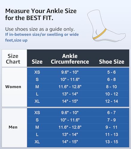 Slim-Fit Ankle Brace with 2 Auto-Shaped Pads – Velcro Lace-Up Support for Sprains, Injury Recovery, Running & Sports (M, 12”-13”)