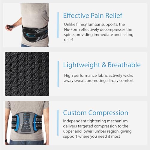 Universal LSO Lower Back Brace – Adjustable Lumbar Support Belt for Lower Back Pain, Sciatica & Spondylolisthesis Relief (X-Large)