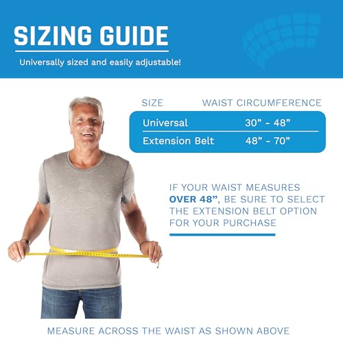 Universal LSO Lower Back Brace – Adjustable Lumbar Support Belt for Lower Back Pain, Sciatica & Spondylolisthesis Relief (X-Large)