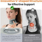 Neck Brace Cervical Collar – Memory Foam & Silicone Support for Cervical Pain Relief, Breathable & Portable, One Size (Space Gray)